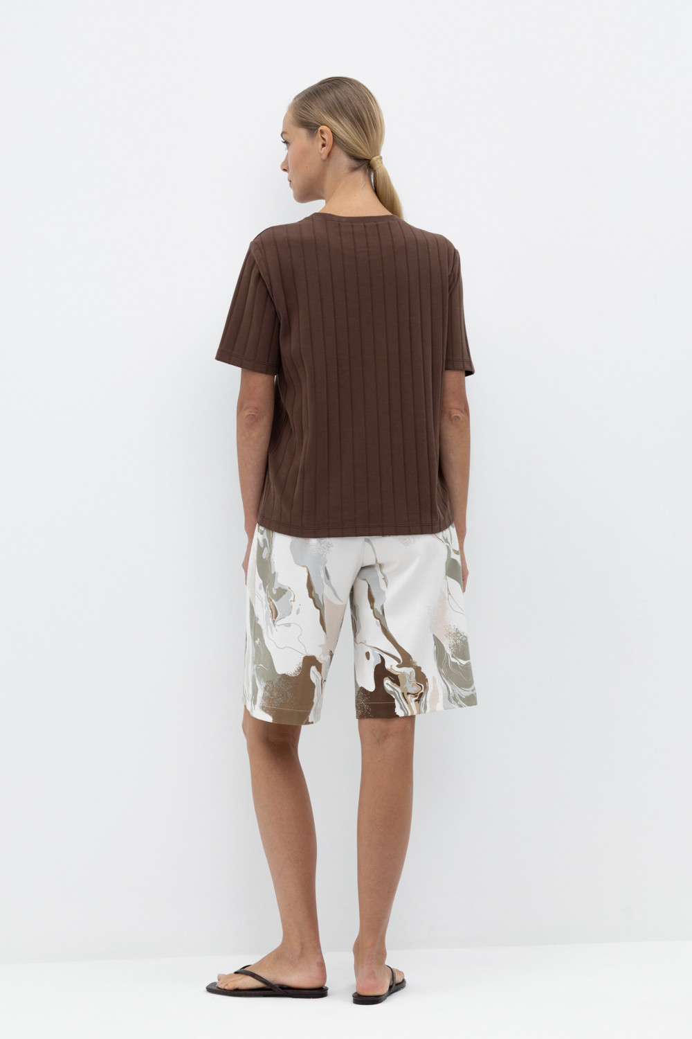 Шорты женские для мам, артикул: ЕВТ 4090, цвет: светло-розовый, фото 5