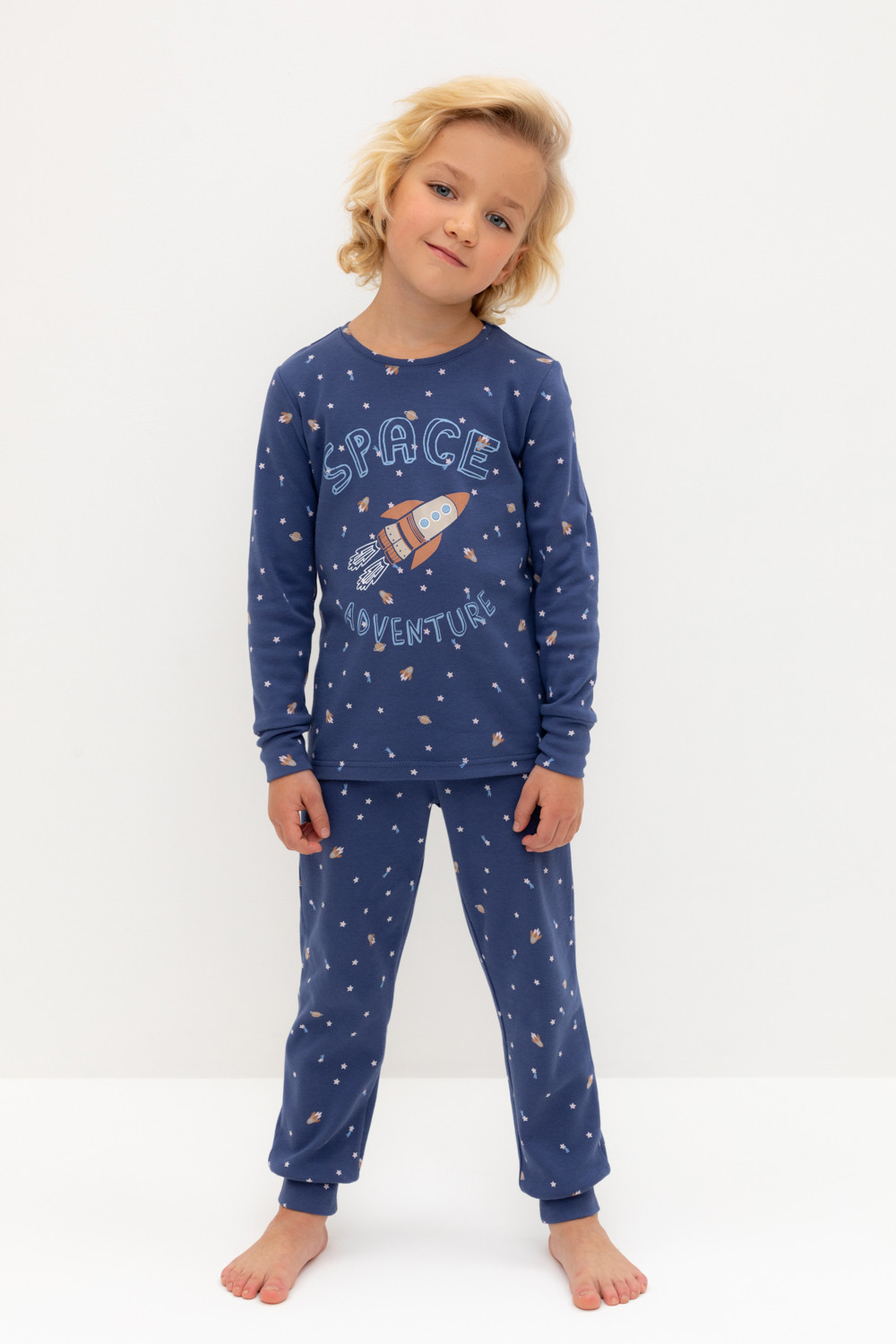 Пижама для мальчика, артикул: К 1621, цвет: темно-синий, фото 5