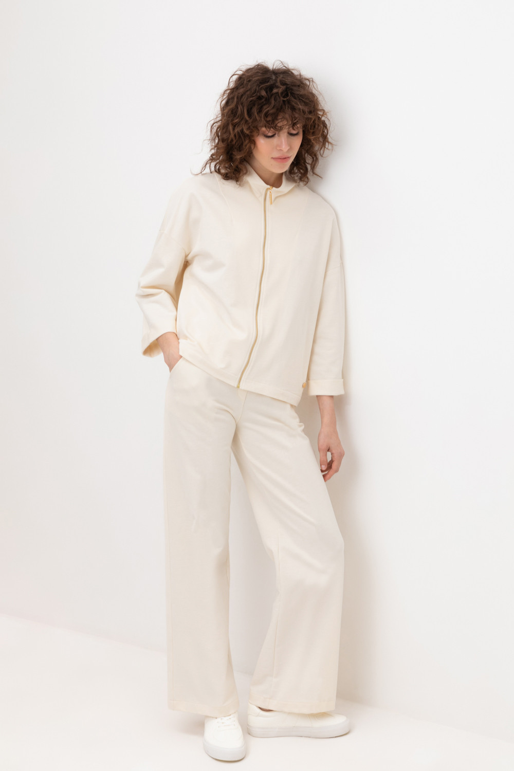 Брюки женские для мам, артикул: ЕВТ 4039/24, цвет: светло-бежевый, фото 5