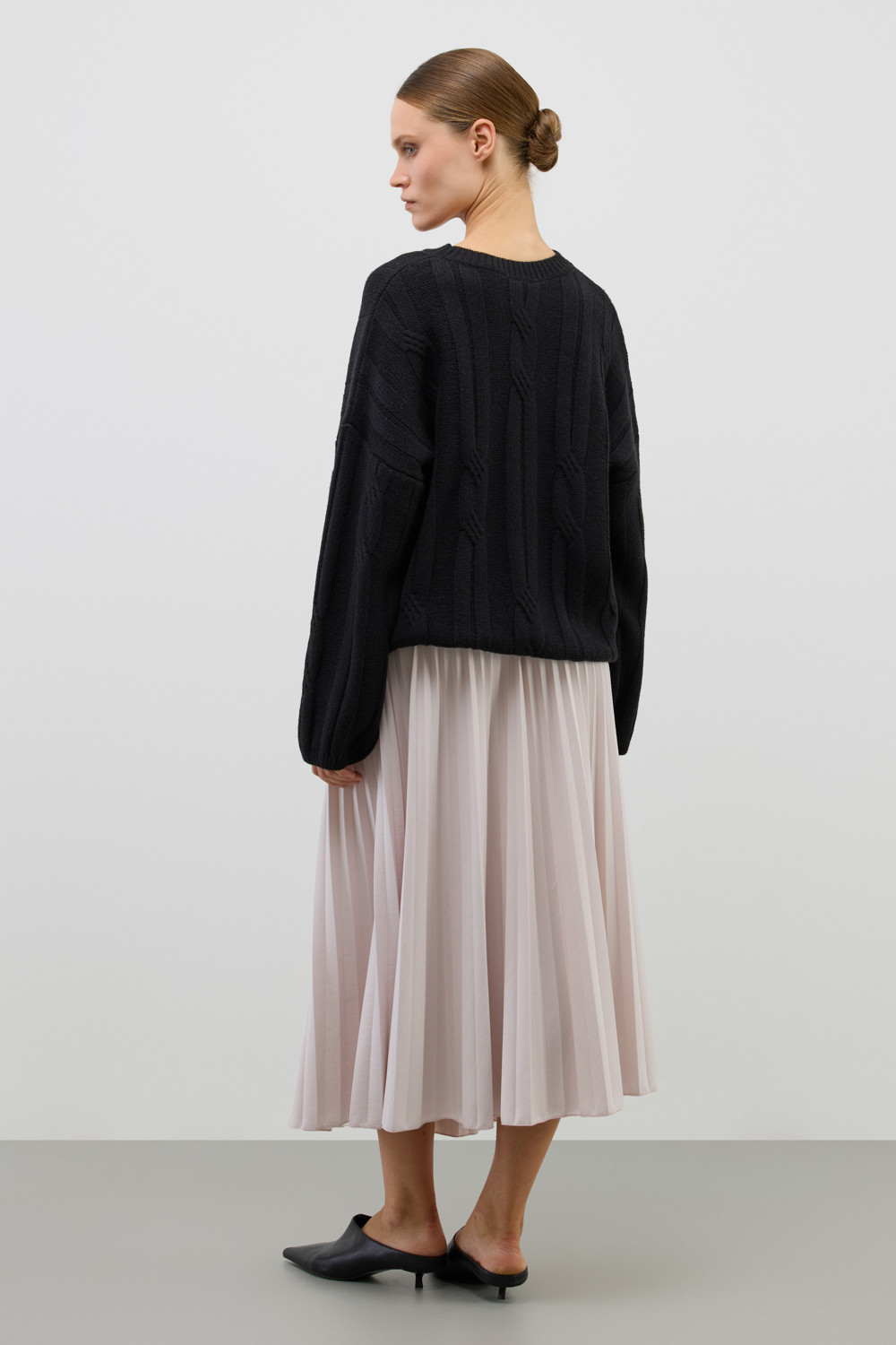 Юбки женские для мам, артикул: ЕВТ 7026, цвет: светло-серый5, фото 5