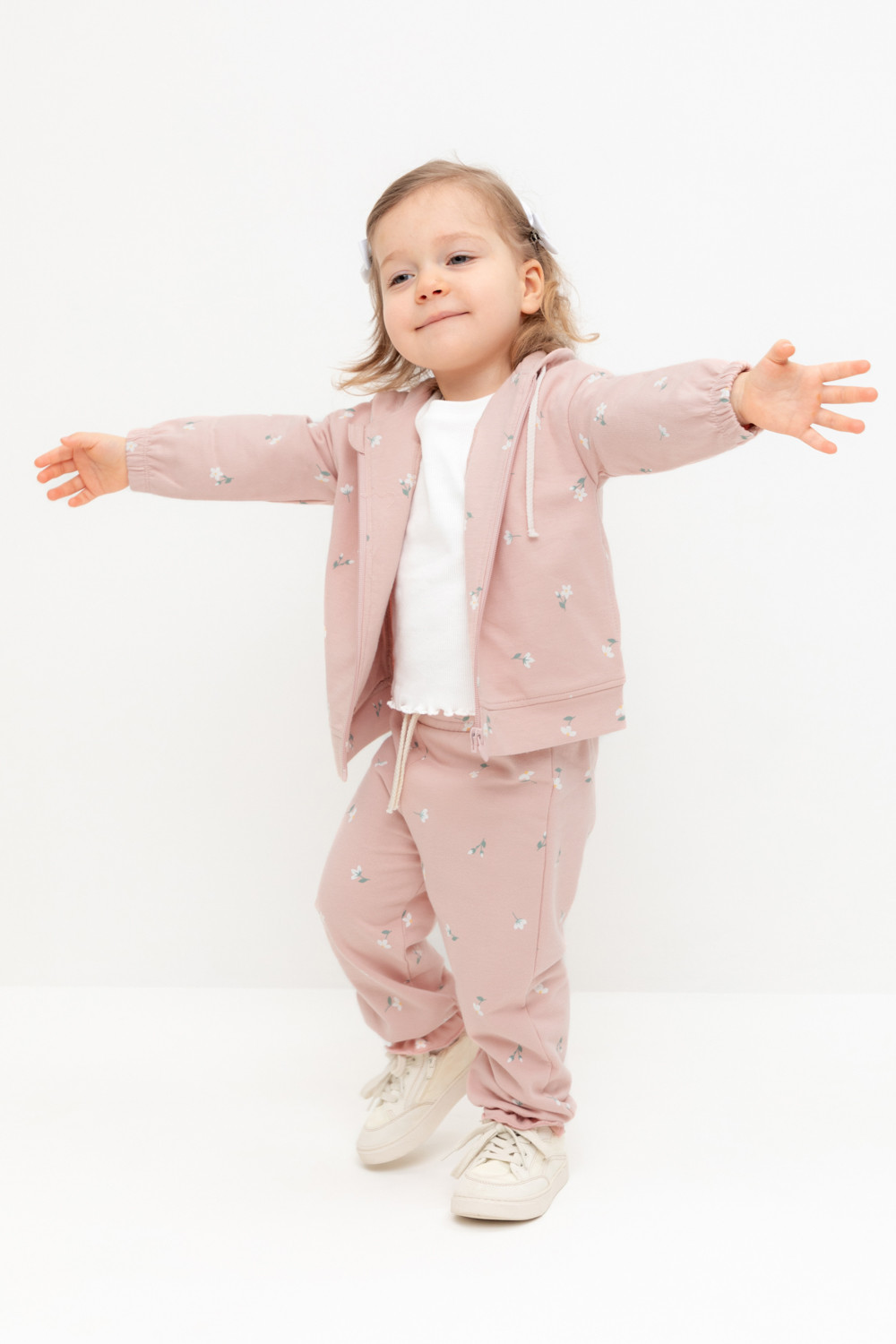 Брюки для девочки, артикул: КР 400796, цвет: розовый, фото 5