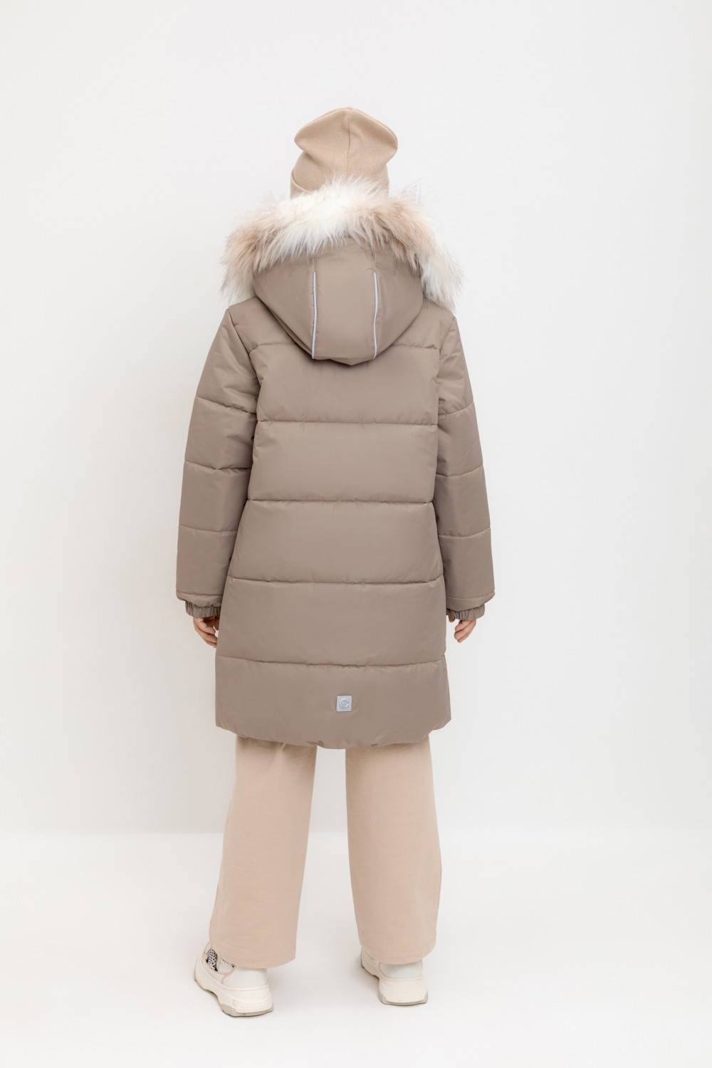 Пальто для девочки, артикул: ВК 38094/5 УЗГ, цвет: коричневый, фото 5