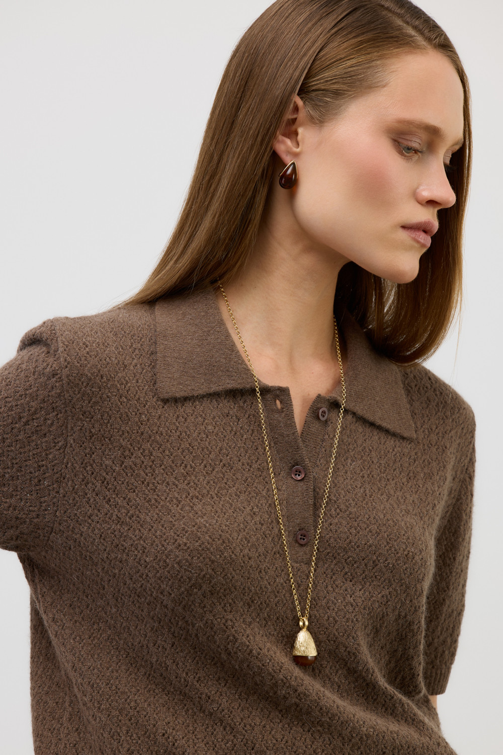 Джемперы женские для мам, артикул: ЕВ 30301/ш, цвет: коричневый, фото 5