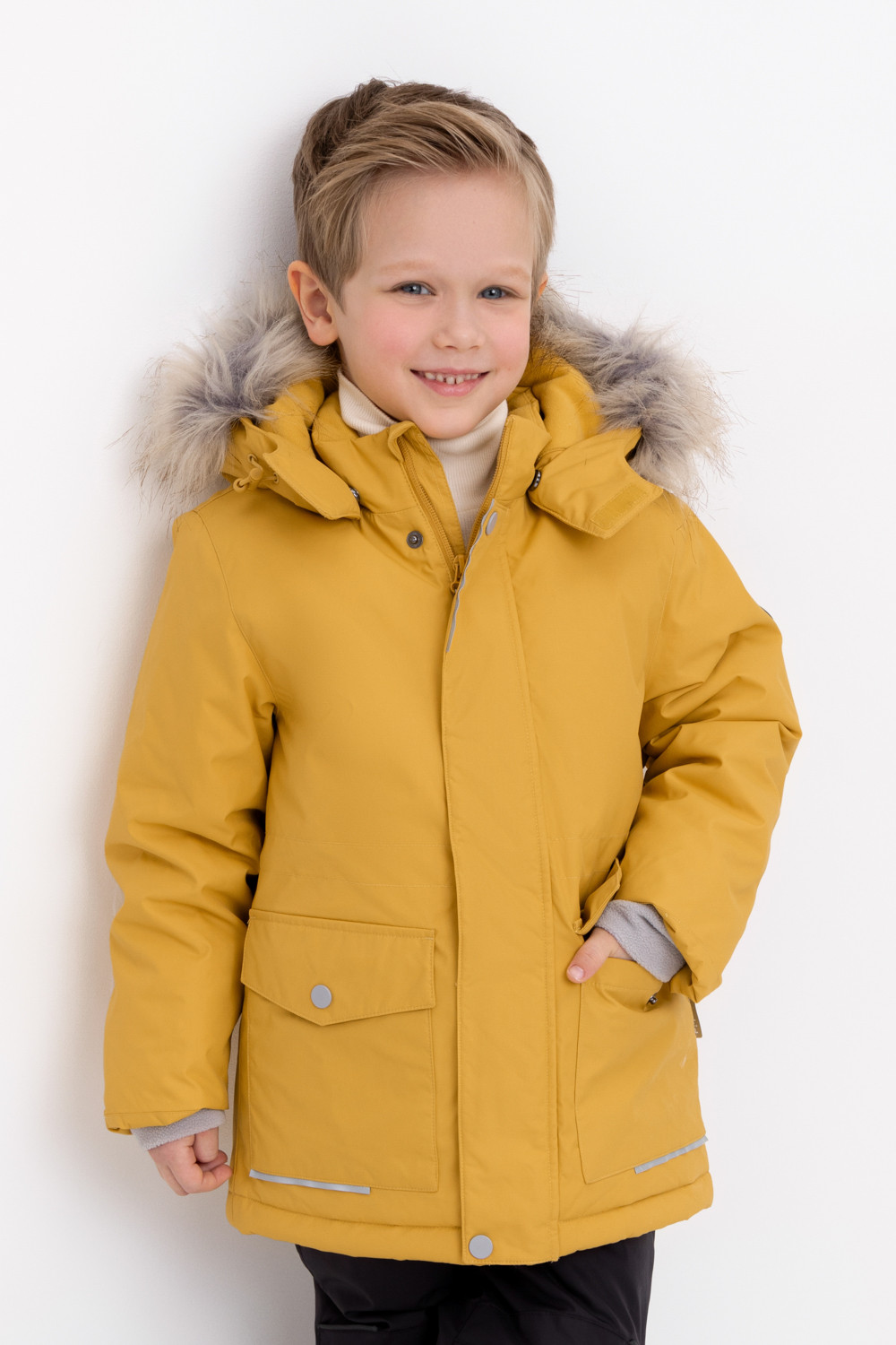 Куртки для мальчика, артикул: ВК 36103/2 ГР ( 98-122), цвет: горчица, фото 5