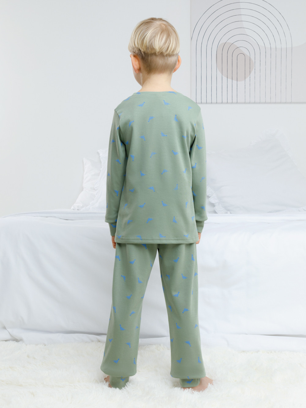 Пижама для мальчика, артикул: К 1552, цвет: зеленый, фото 5