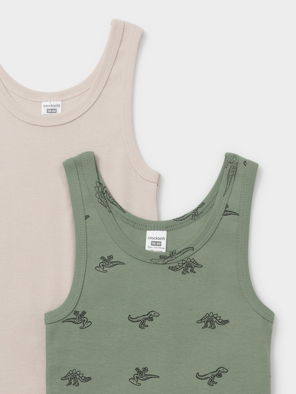 Майки для мальчика, артикул: МП 1182-2уп, цвет: хаки, фото 5