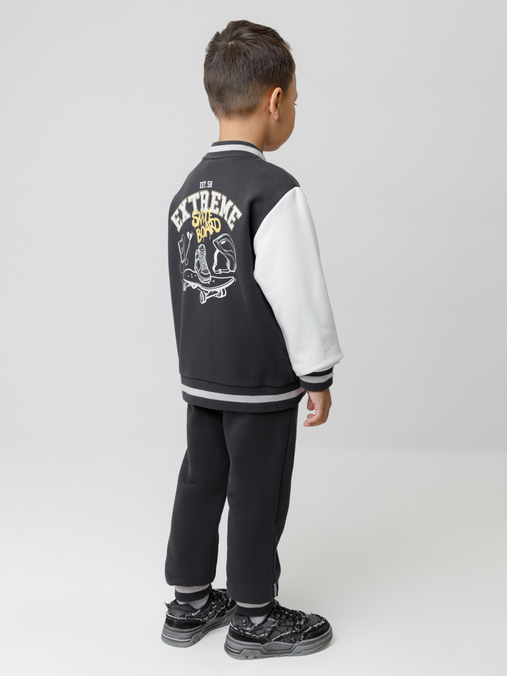 Брюки для мальчика, артикул: КР 400784, цвет: темно-серый, фото 5