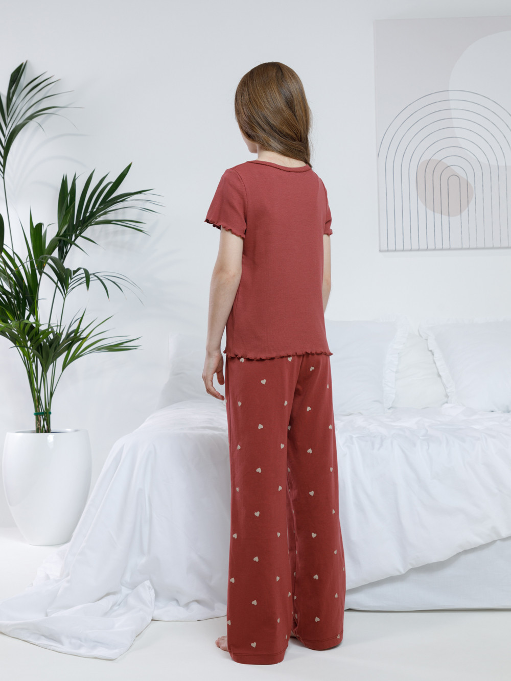 Пижама для девочки, артикул: МП 1659-1, цвет: коричневый, фото 5