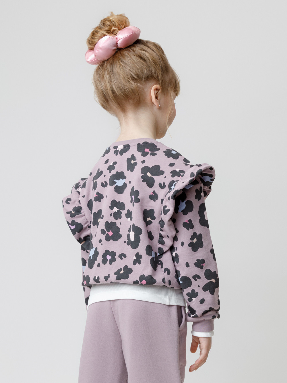 Свитшоты для девочки, артикул: КР 302870, цвет: фиолетовый, фото 5