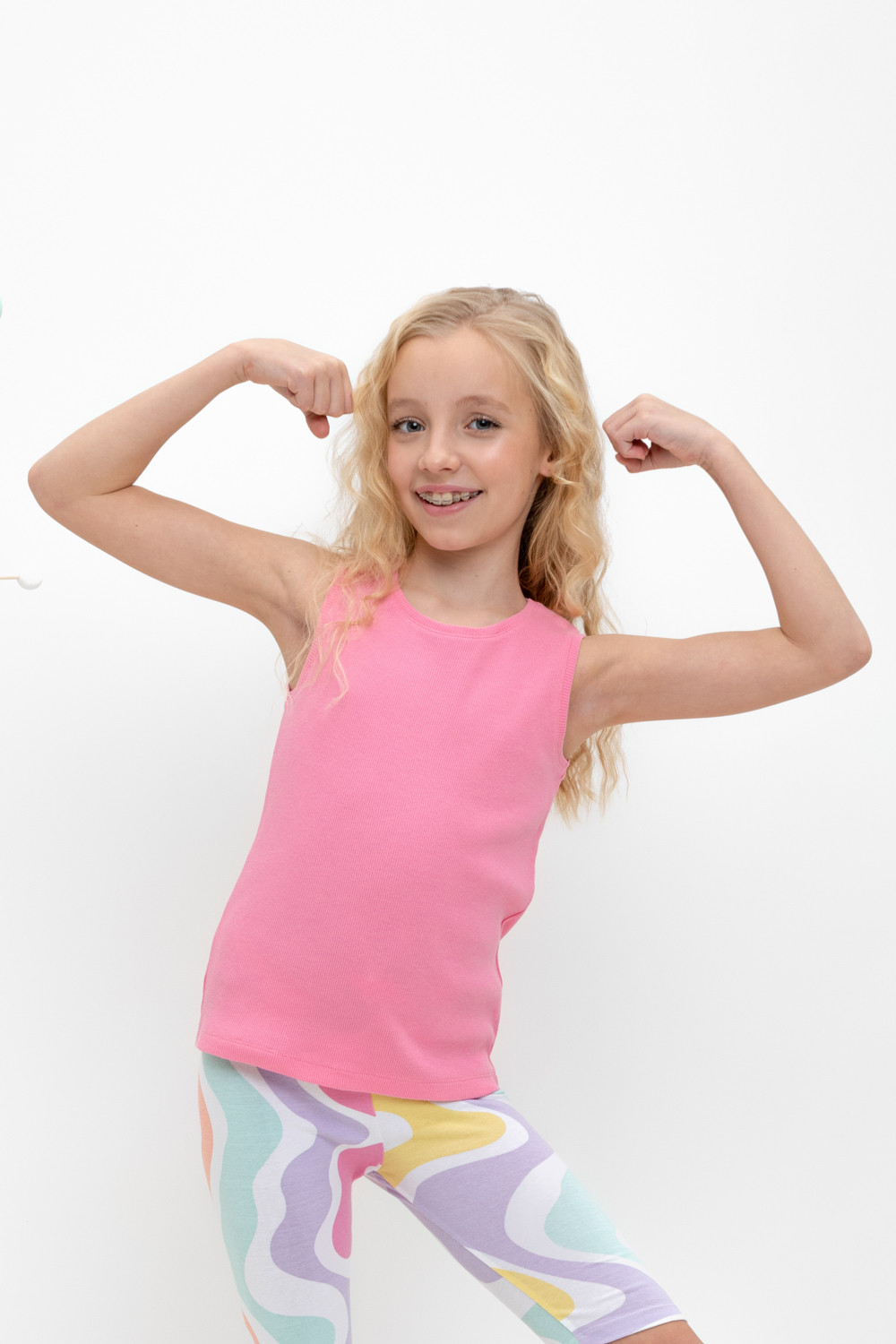 Футболка для девочки, артикул: КР 301698, цвет: ярко-розовый, фото 5