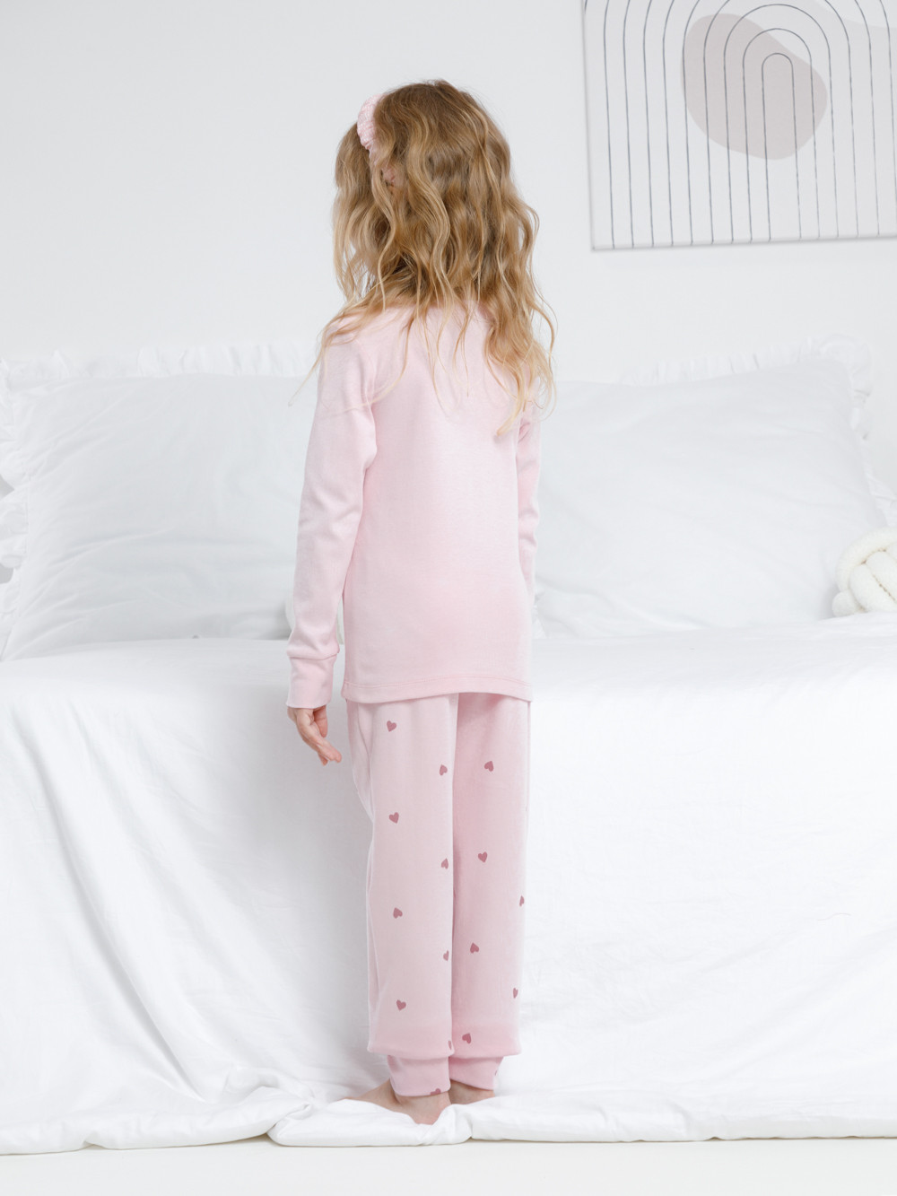 Пижама для девочки, артикул: К 1541, цвет: розовый, фото 4