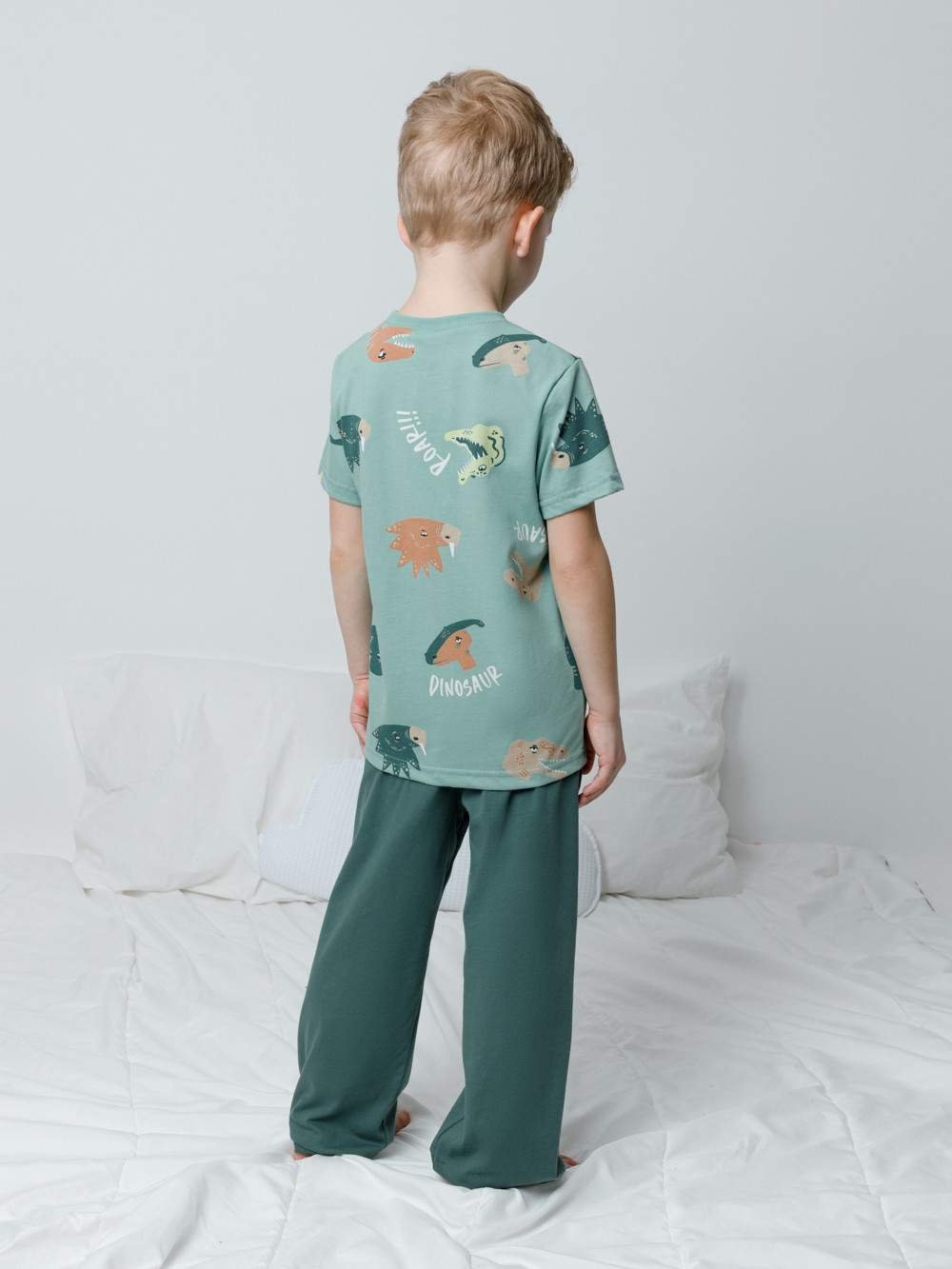Пижама для мальчика, артикул: К 1646, цвет: зеленый, фото 5
