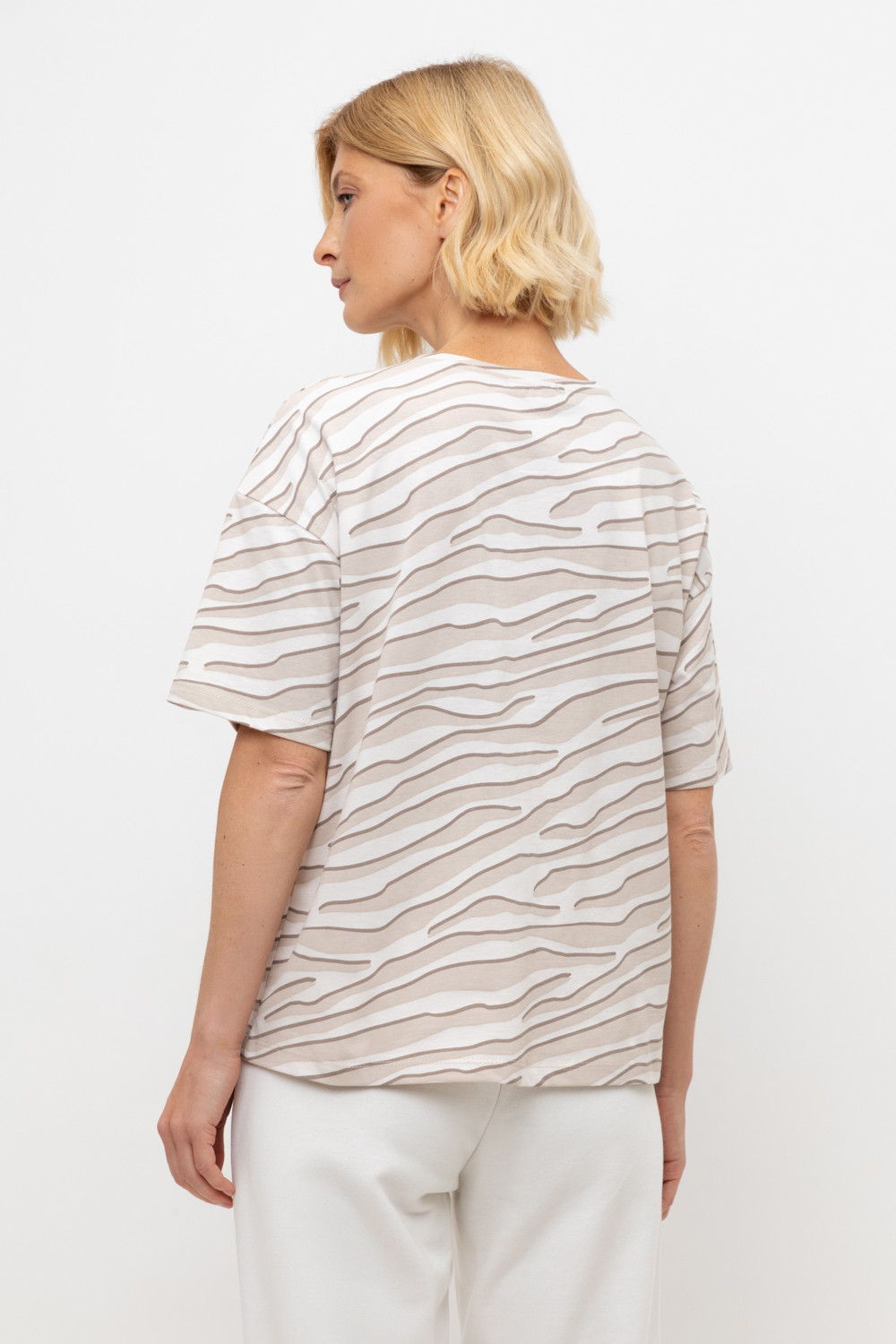 Футболки женские для мам, артикул: ЕВТ 3112, цвет: бежевый, фото 5