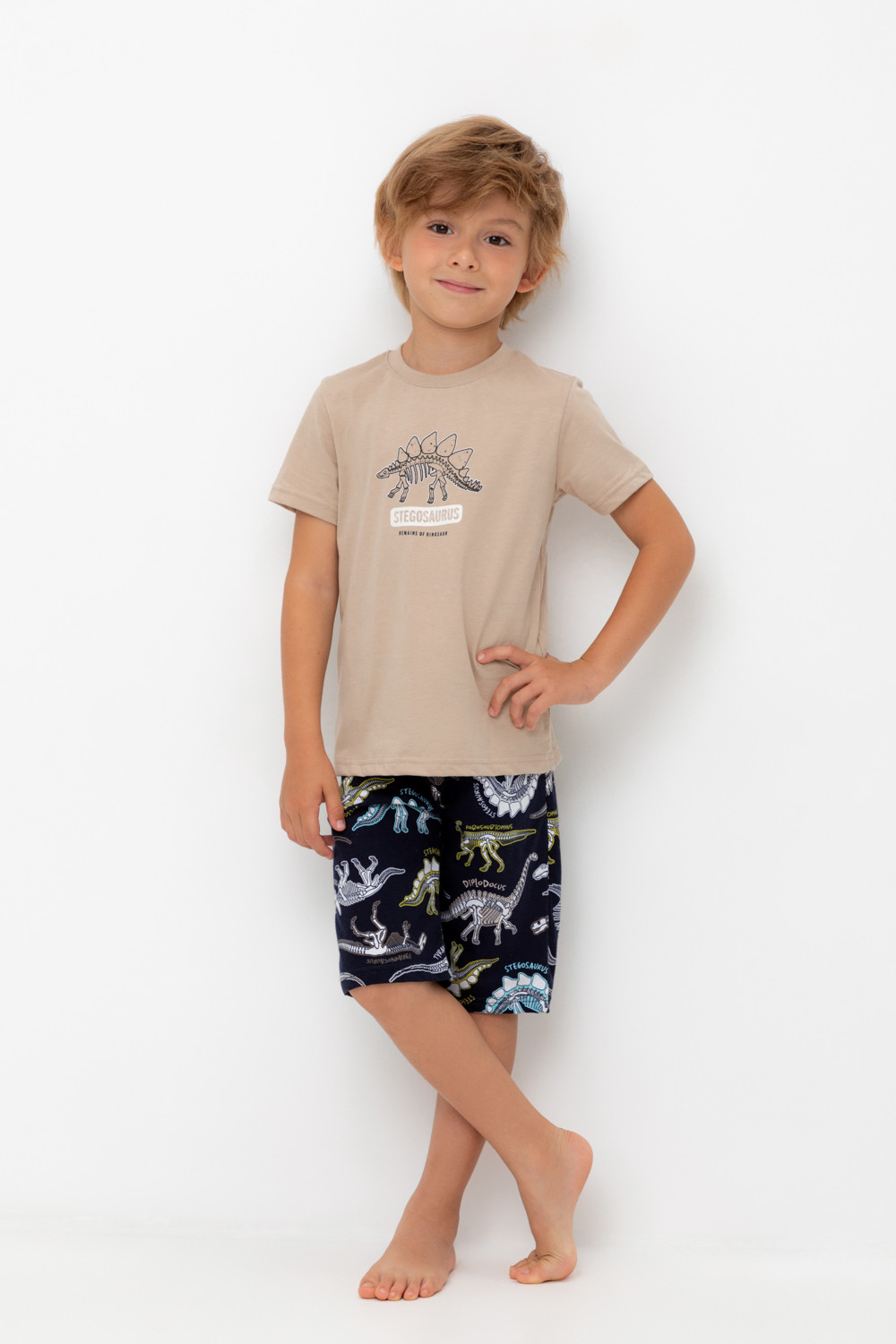 Пижама для мальчика, артикул: К 1528, цвет: бежевый, фото 5