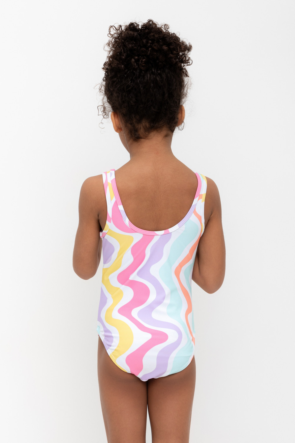 Купальник для девочки, артикул: ТК 16006/15н ФВ, цвет: белый, фото 5