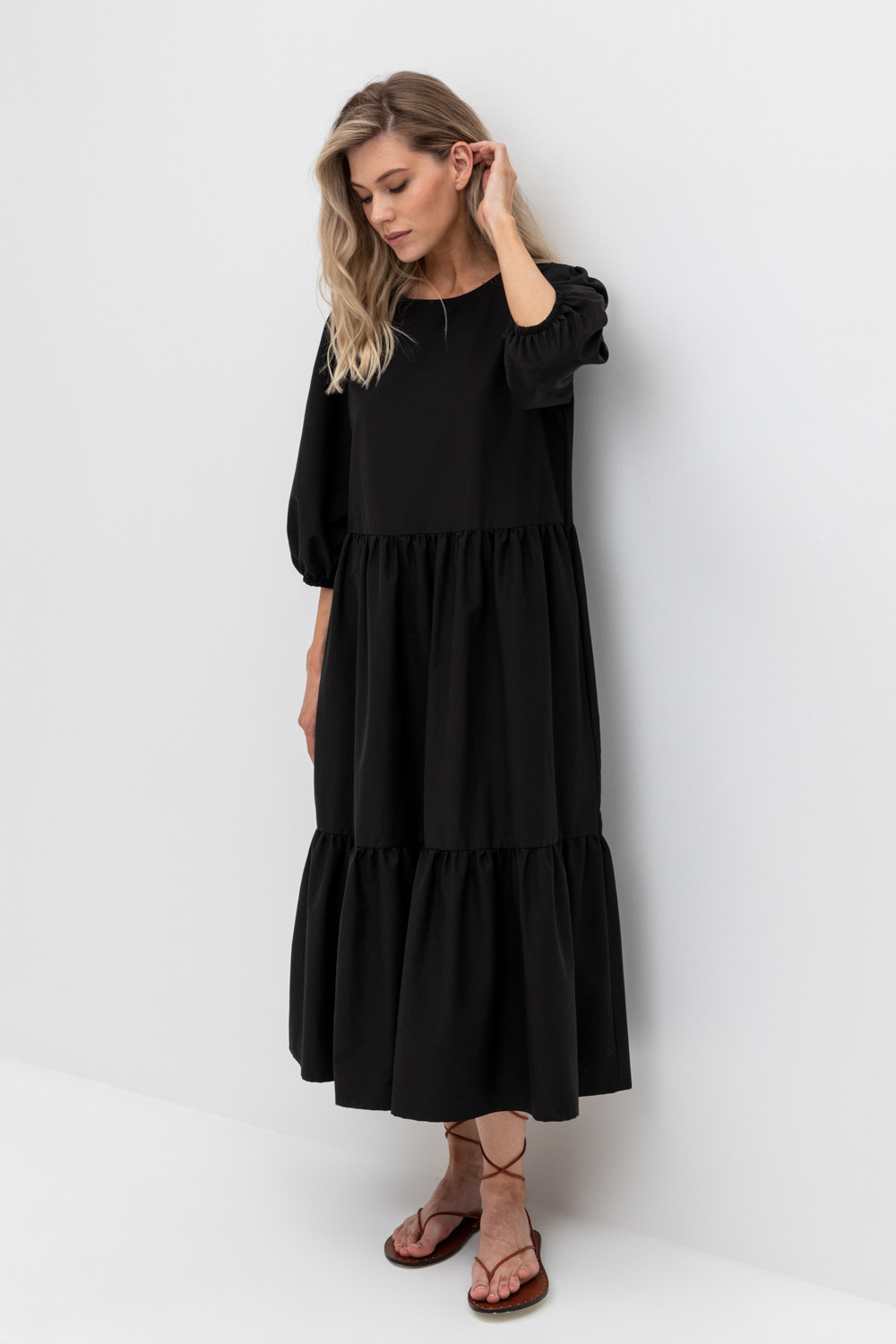 Платья женские для мам, артикул: ЕТ 50002, цвет: черный, фото 5