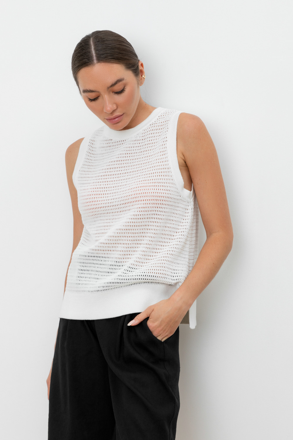 Майки женские для мам, артикул: ЕВ 30153, цвет: бежевый, фото 5