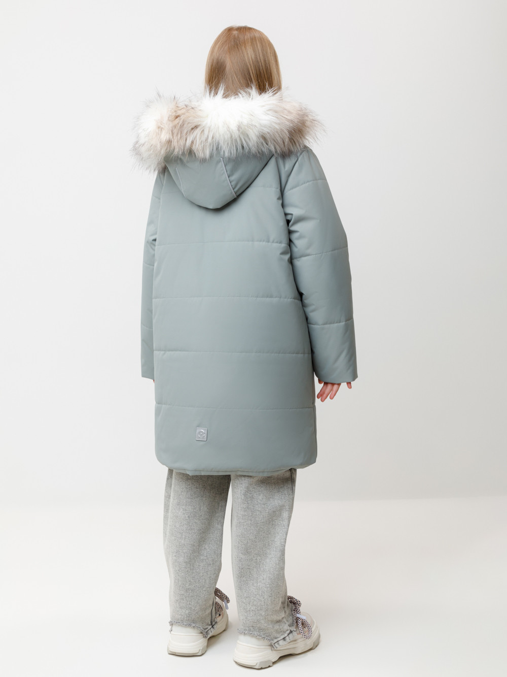 Пальто для девочки, артикул: ВК 38110/2 УЗГ, цвет: зеленый, фото 5