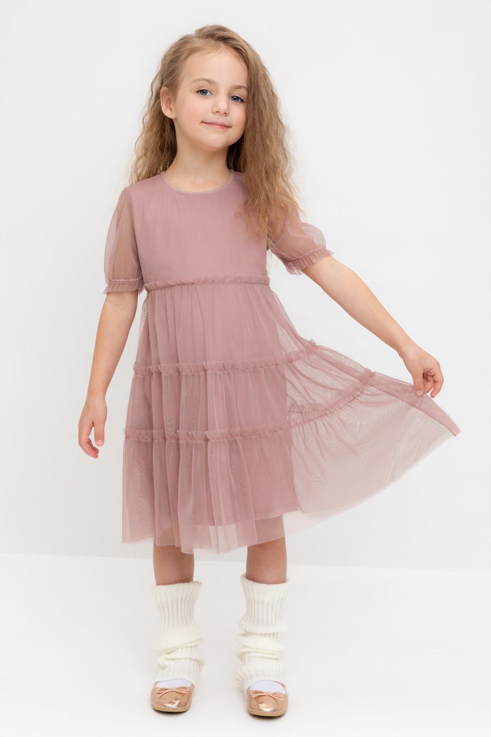 Платье для девочки, артикул: К 5909, цвет: розовый, фото 5