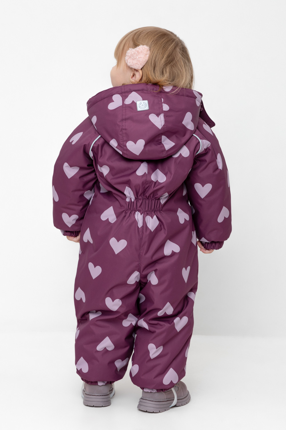 Комбинезоны утепленные для девочки, артикул: ВК 60113/н/1 УЗГ, цвет: бордовый, фото 5