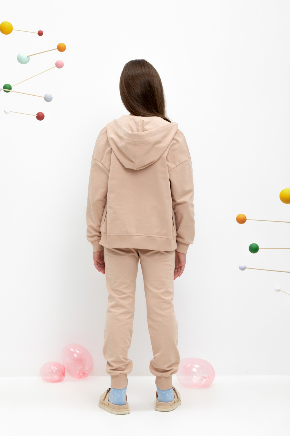 Брюки для девочки, артикул: КР 400669, цвет: бежевый, фото 5