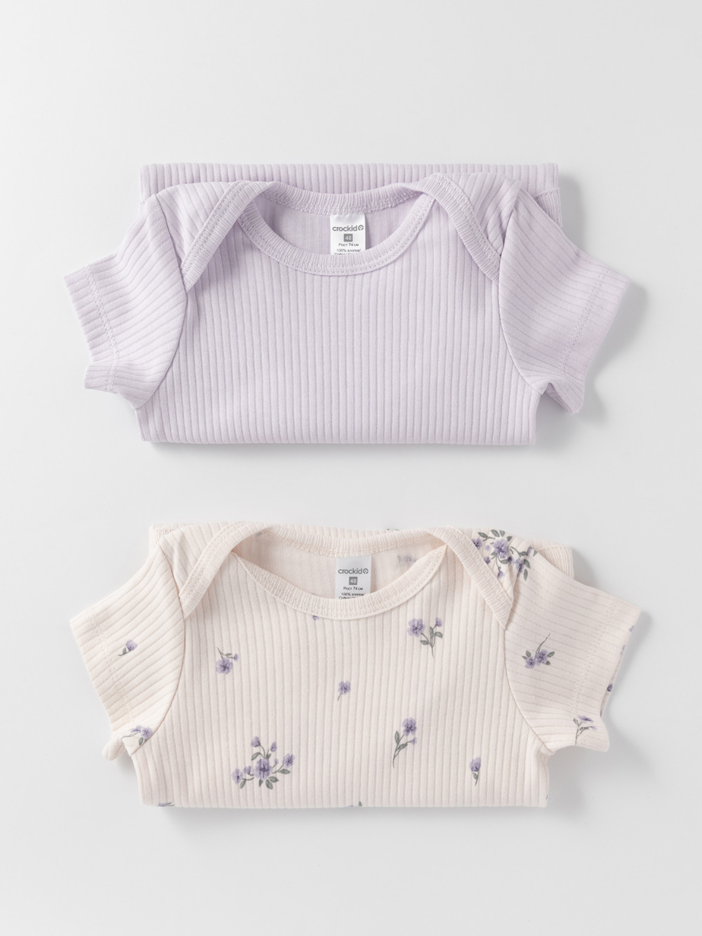 Боди для новорожденных, артикул: К 6525-2уп, цвет: фиолетовый, фото 5