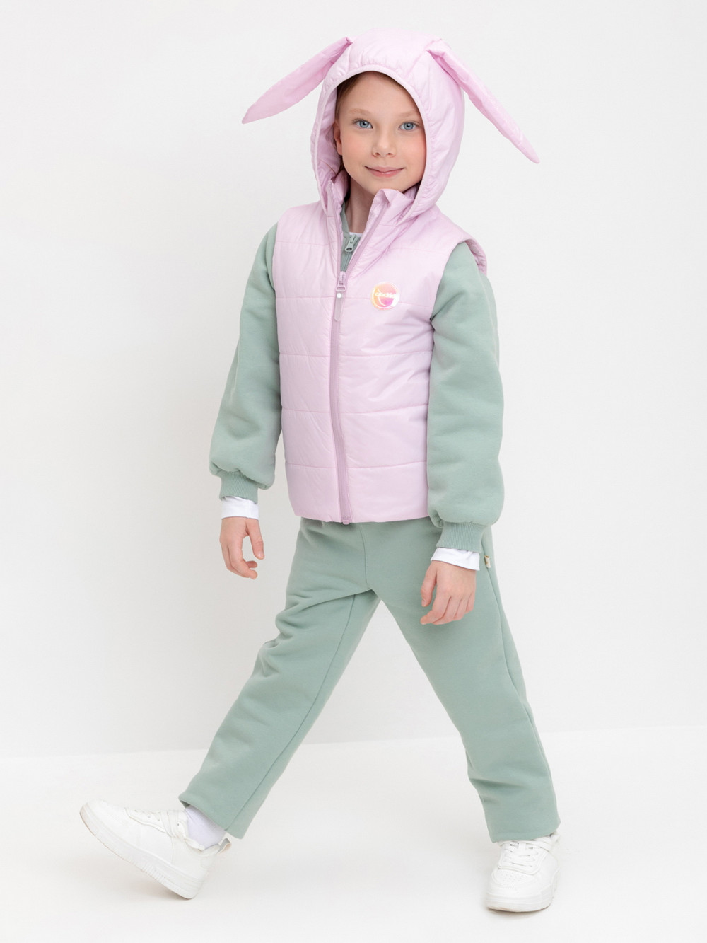 Жилет для девочки, артикул: ВК 35010/7 ГР, цвет: розовый, фото 5