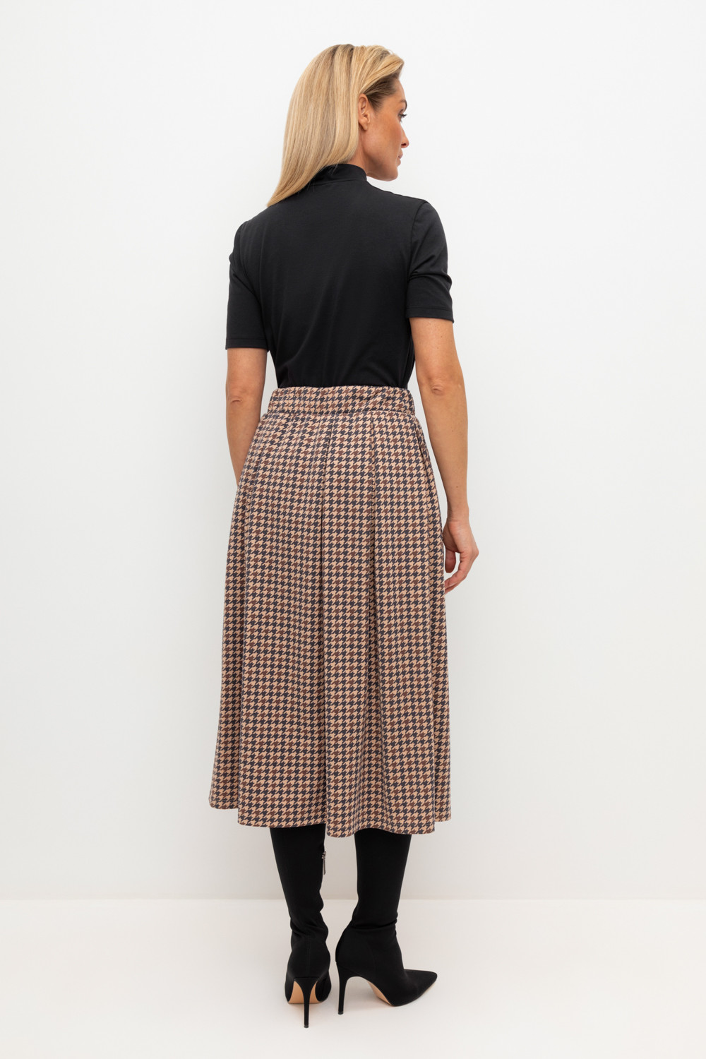 Юбки женские для мам, артикул: ЕВТ 7020, цвет: бежевый, фото 5