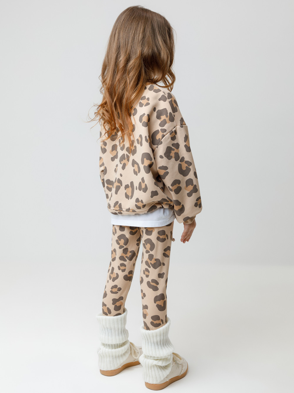 Лосины для девочки, артикул: КР 4074, цвет: бежевый, фото 5