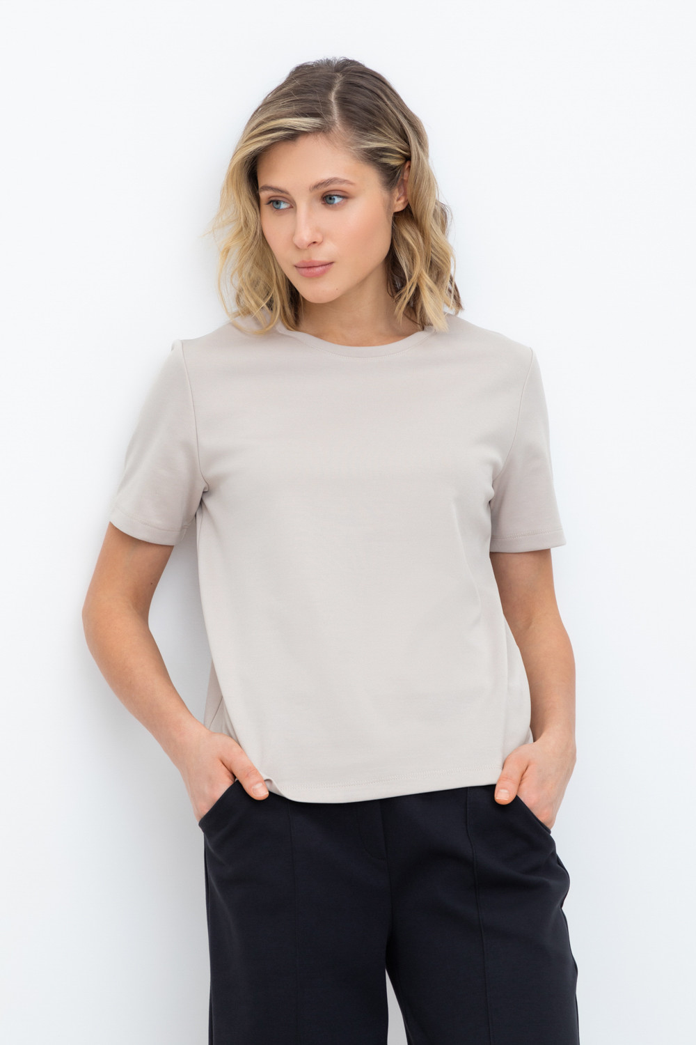 Футболки женские для мам, артикул: ЕВТ 3243, цвет: бежевый, фото 5