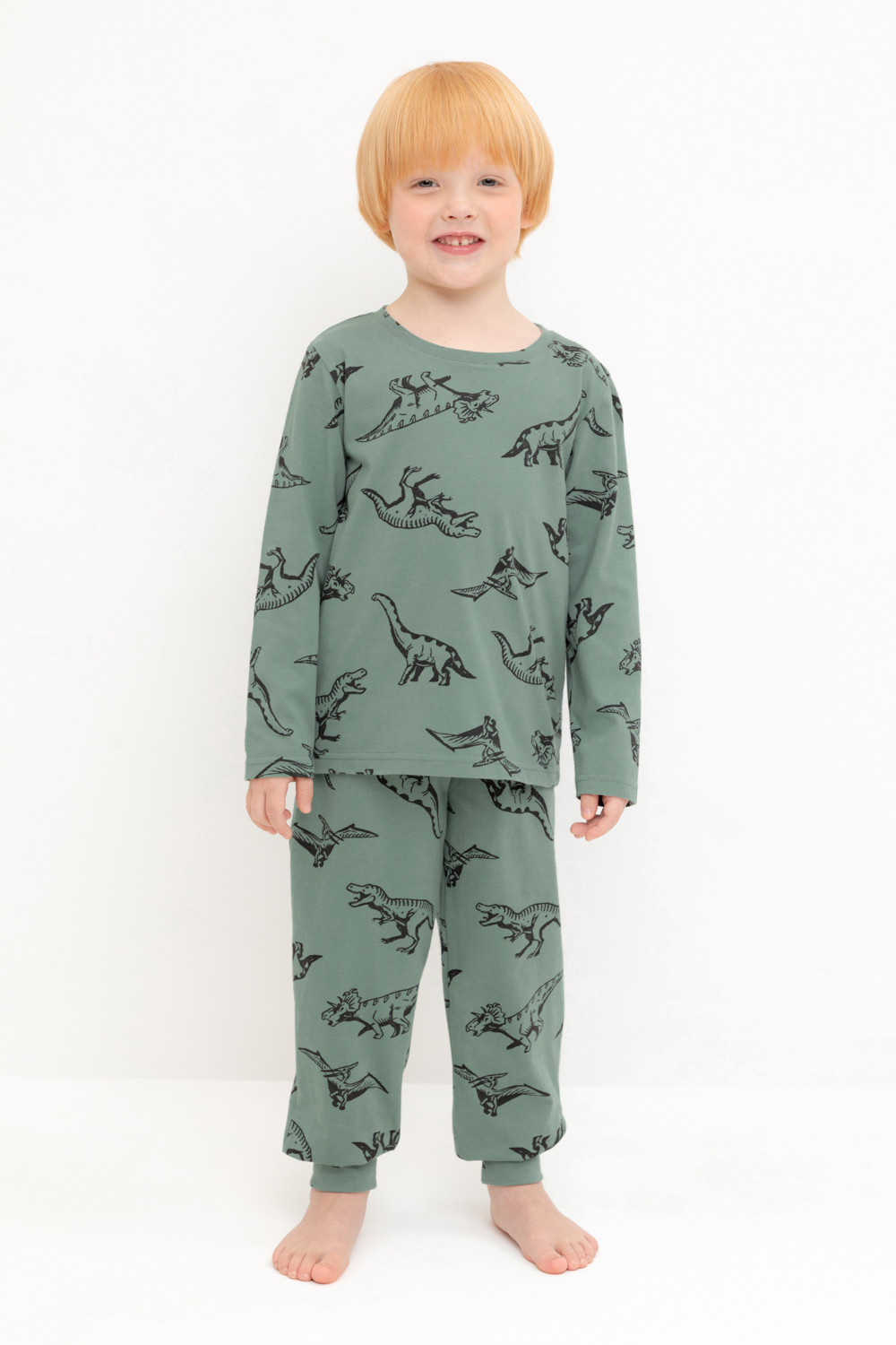 Пижама для мальчика, артикул: К 1561, цвет: зеленый, фото 5