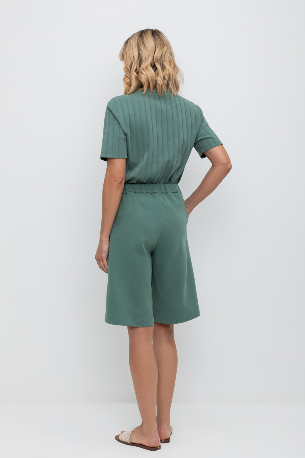 Шорты женские для мам, артикул: ЕВТ 4091, цвет: зеленый, фото 5