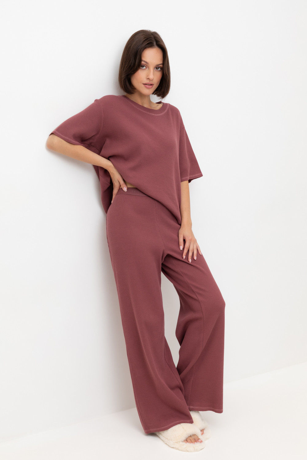 Комплекты для дома для мам, артикул: Е 20150, цвет: бордовый, фото 5