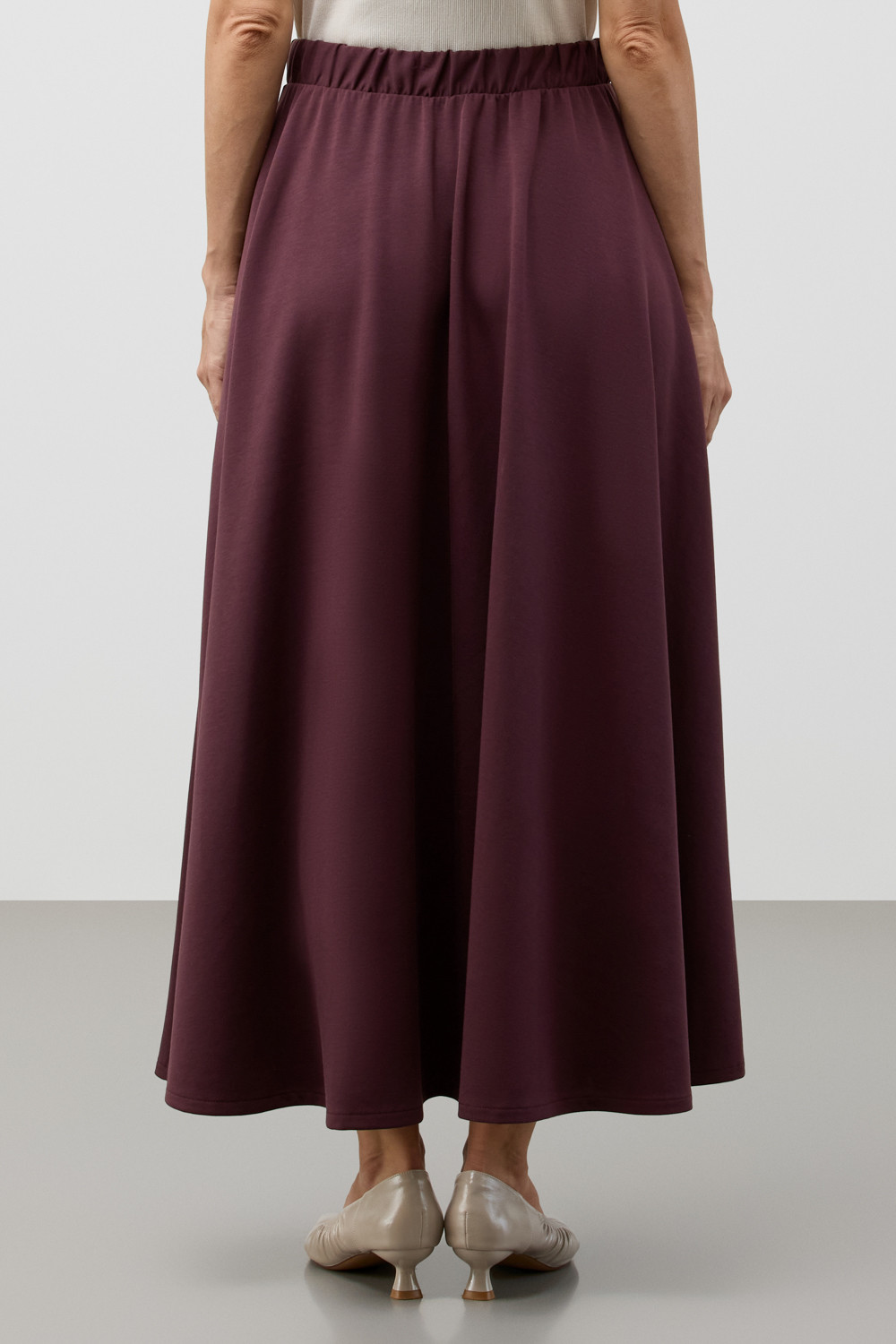 Юбки женские для мам, артикул: ЕВТ 7037, цвет: бордовый, фото 5