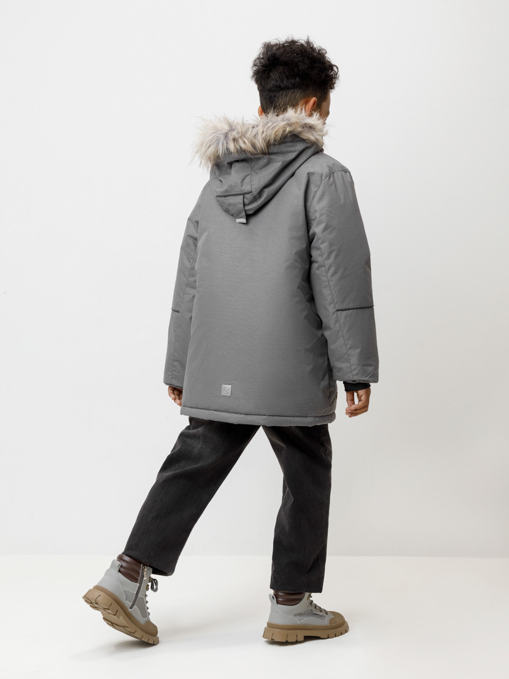 Куртки для мальчика, артикул: ВК 36100/3 ГР, цвет: темно-серый, фото 4