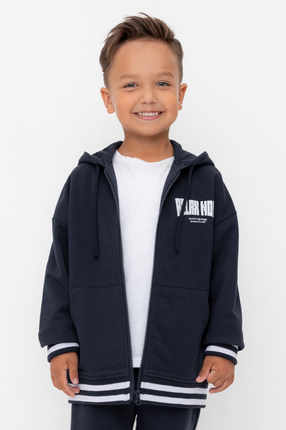 Толстовки для мальчика, артикул: КР 302758, цвет: темно-синий, фото 5