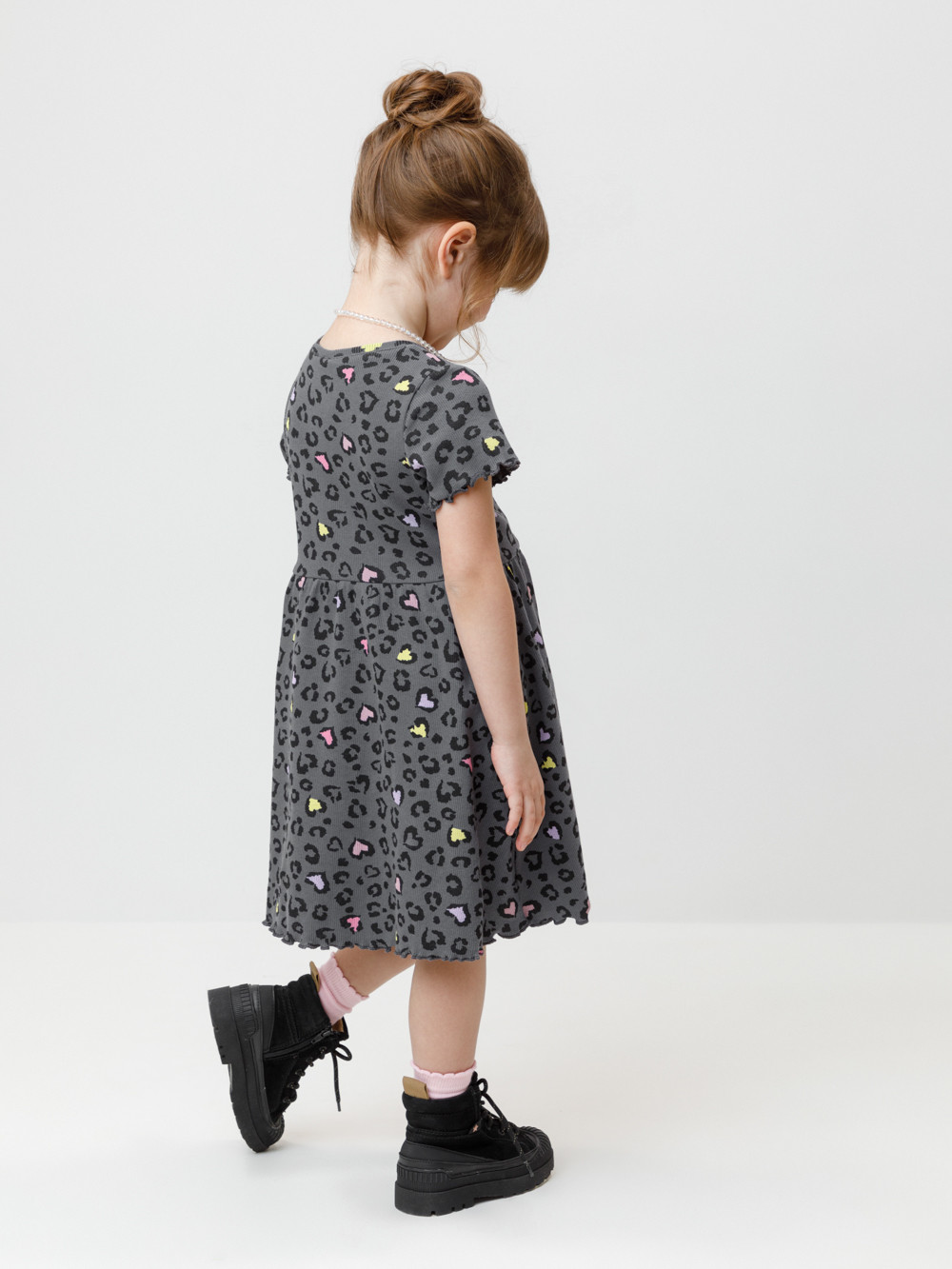 Платье для девочки, артикул: К 5793, цвет: серый, фото 5