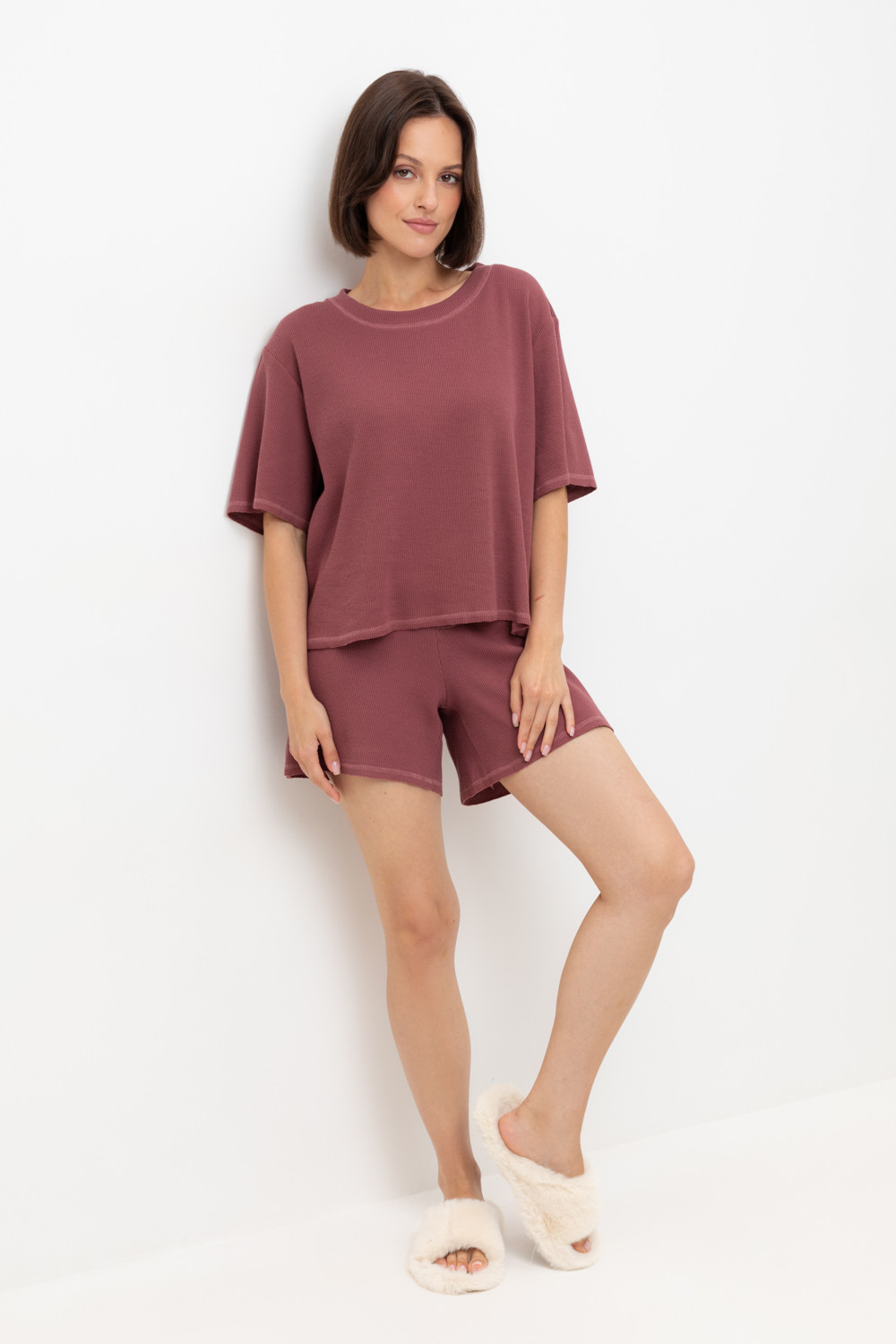 Комплекты для дома для мам, артикул: Е 20149, цвет: бордовый, фото 5