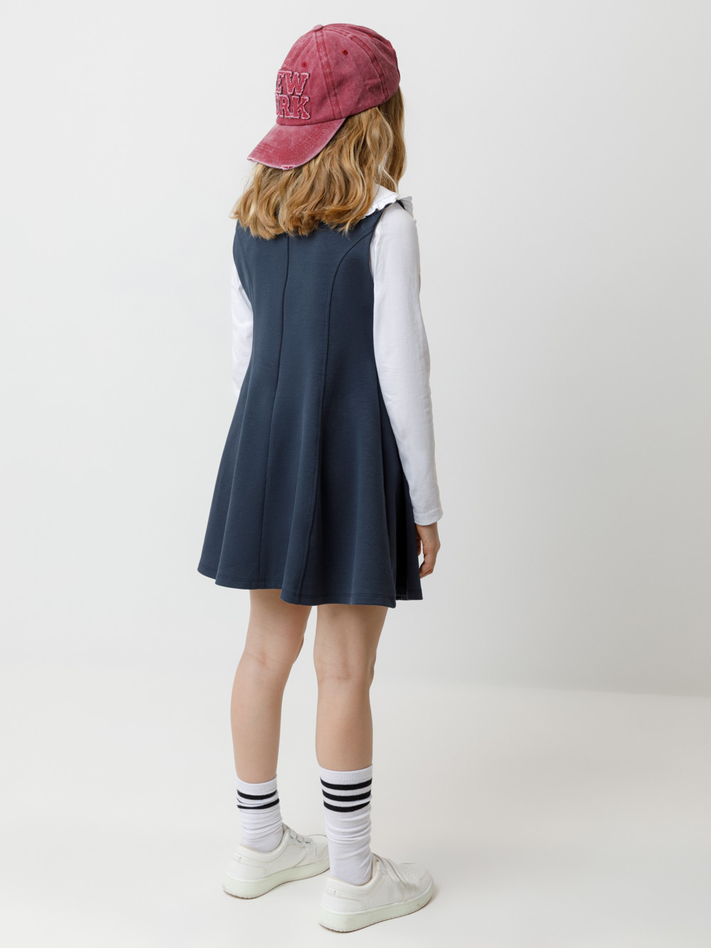 Сарафан для девочки, артикул: К 5933, цвет: синий, фото 5