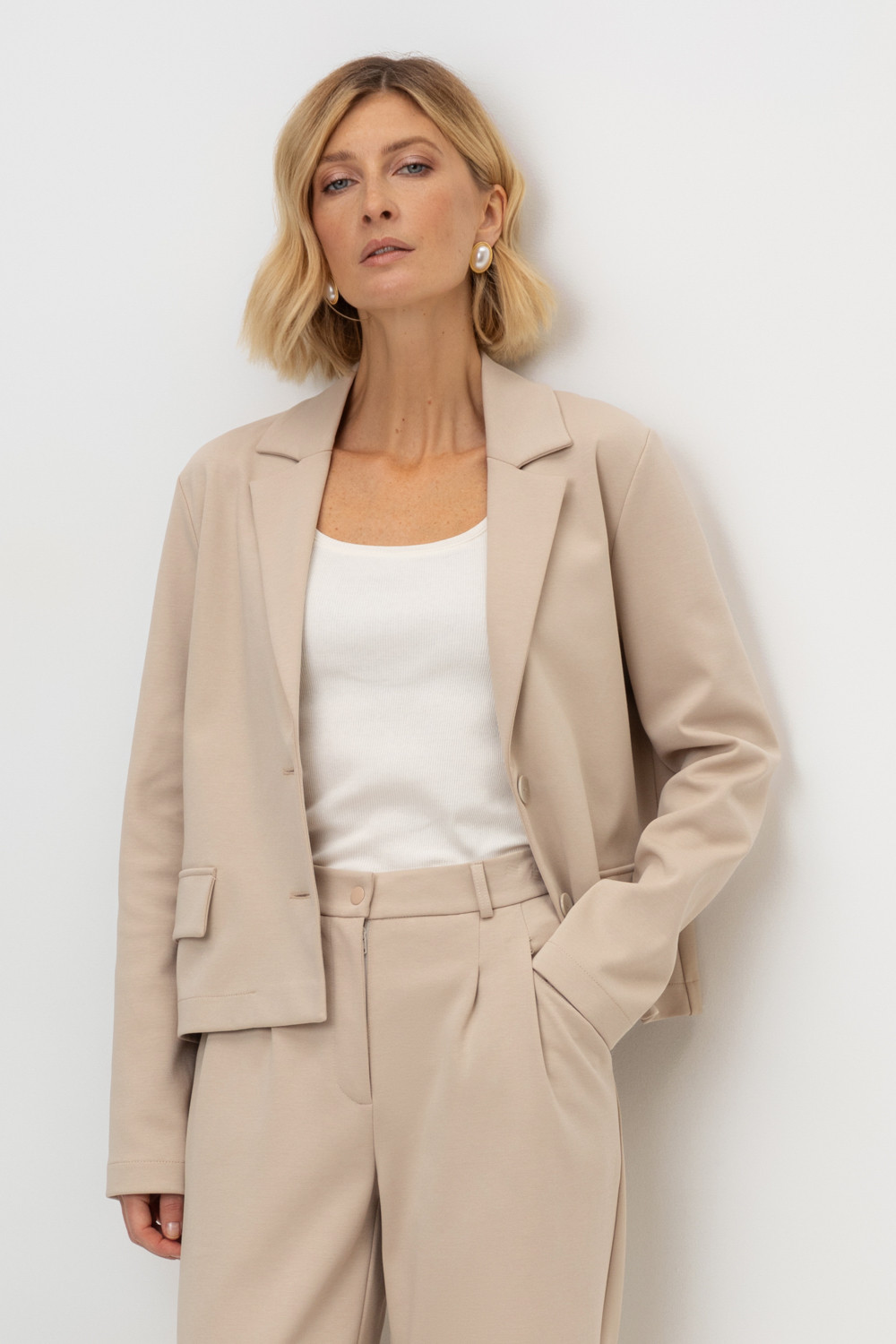 Жакеты, куртки женские для мам, артикул: ЕВТ 3248, цвет: бежевый, фото 5