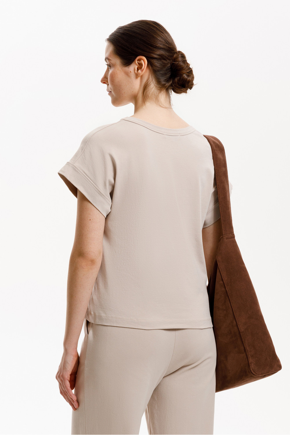 Футболки женские для мам, артикул: ЕВТ 3305, цвет: бежевый, фото 5