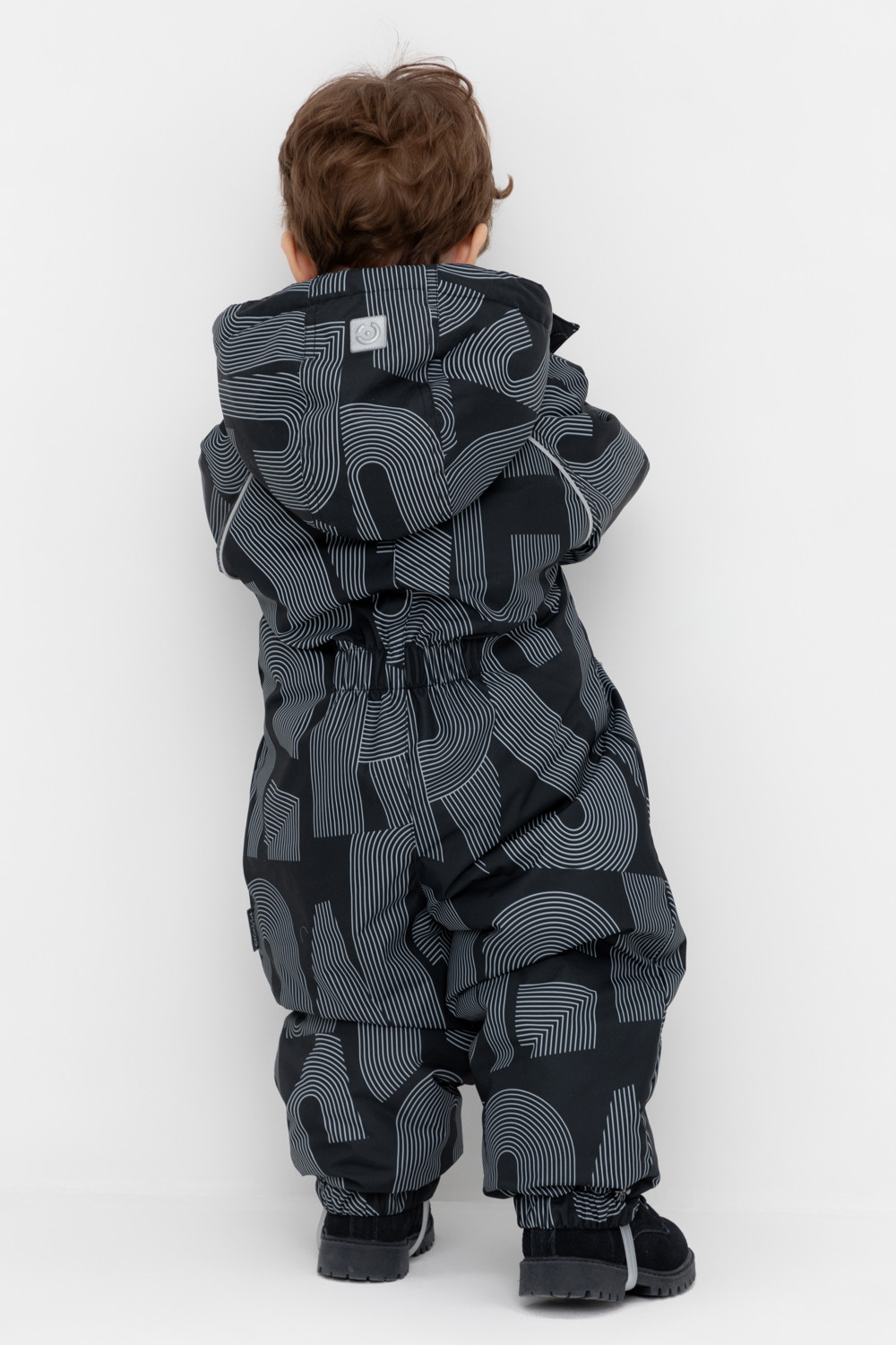 Комбинезоны утепленные для мальчика, артикул: ВК 60032/н/49 Ал, цвет: черный3, фото 5
