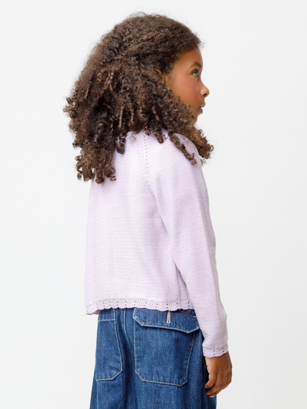 Жакет для девочки, артикул: КВ 30092/25, цвет: фиолетовый, фото 5