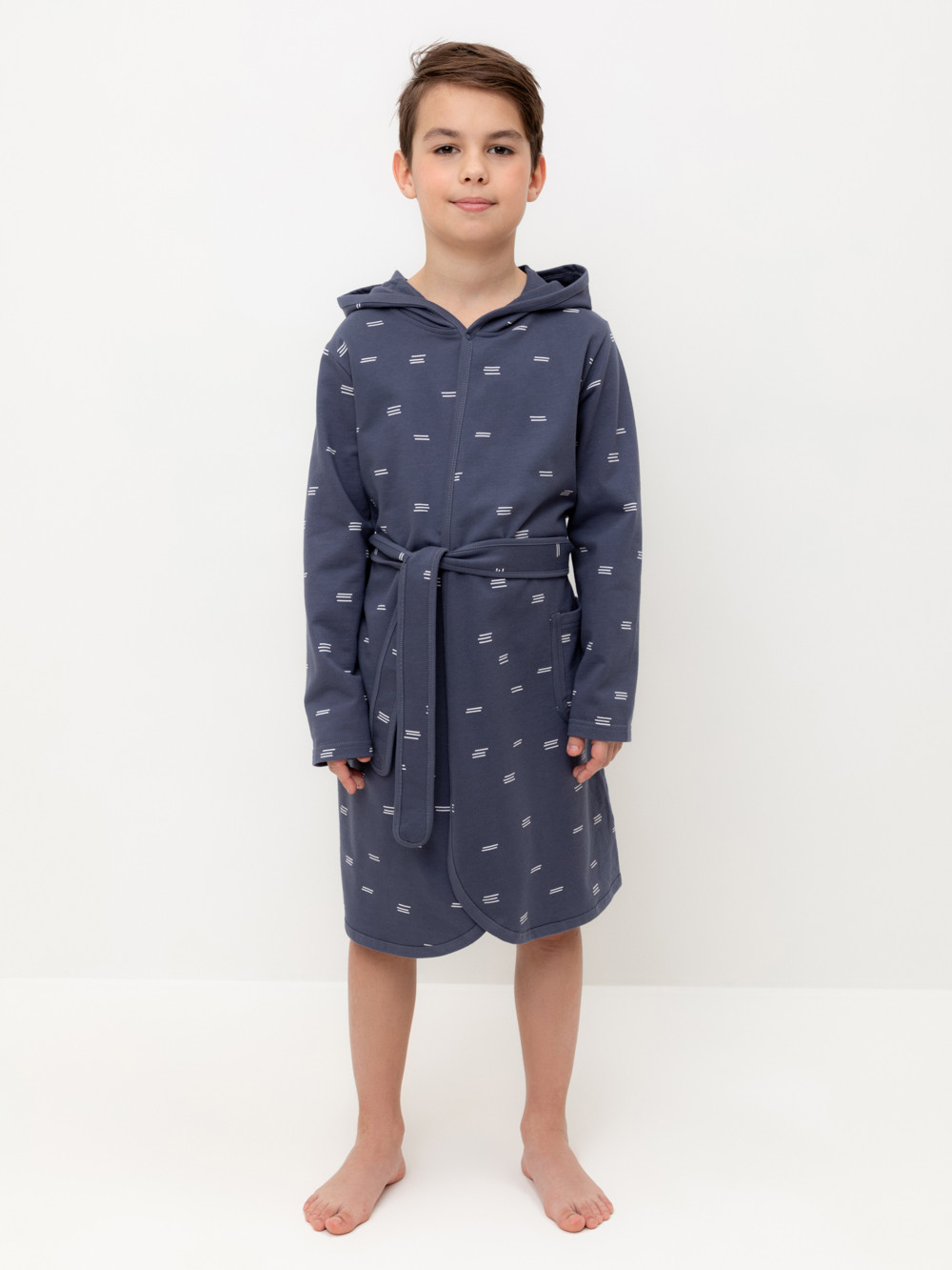 Халат для мальчика, артикул: К 5763, цвет: серый, фото 5