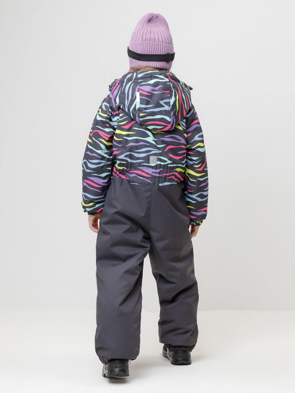 Комбинезоны утепленные для девочки, артикул: ВК 60127/н/4 УЗГ, цвет: темно-серый, фото 5