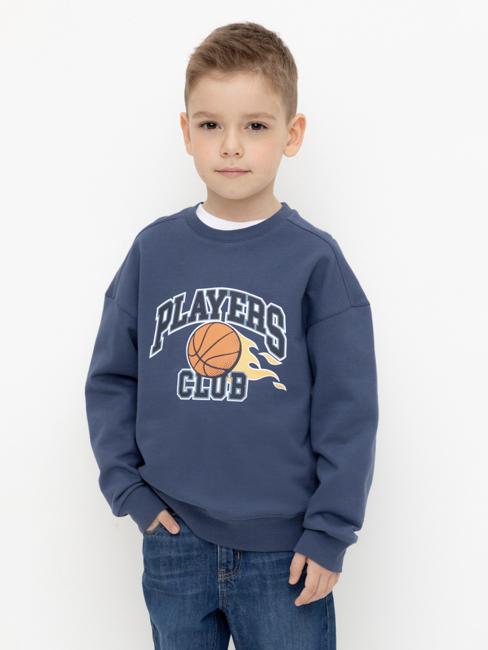 Свитшоты для мальчика, артикул: КР 302392, цвет: синий, фото 5