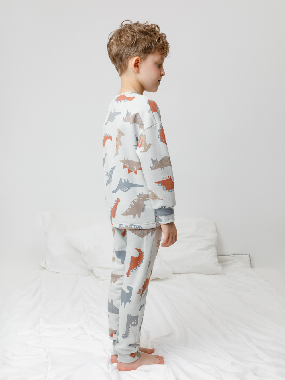 Пижама для мальчика, артикул: К 1587, цвет: светло-серый5, фото 4