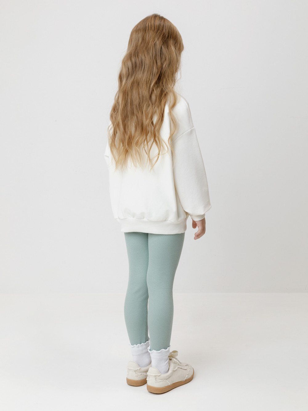 Лосины для девочки, артикул: КР 400085, цвет: голубой, фото 5