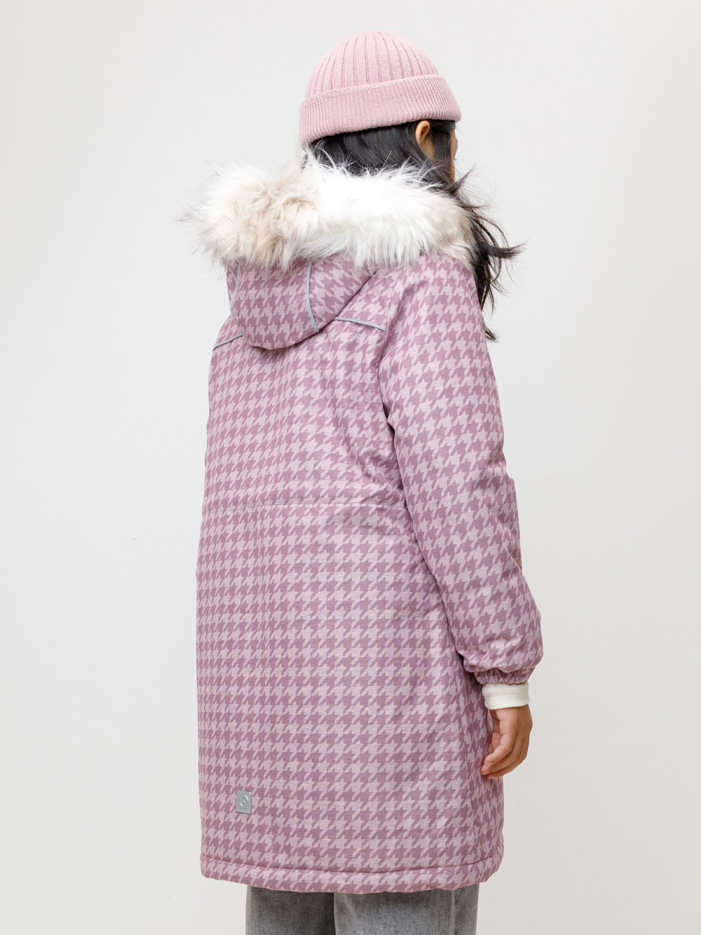 Пальто для девочки, артикул: ВК 38115/н/2 ГР, цвет: фиолетовый, фото 4