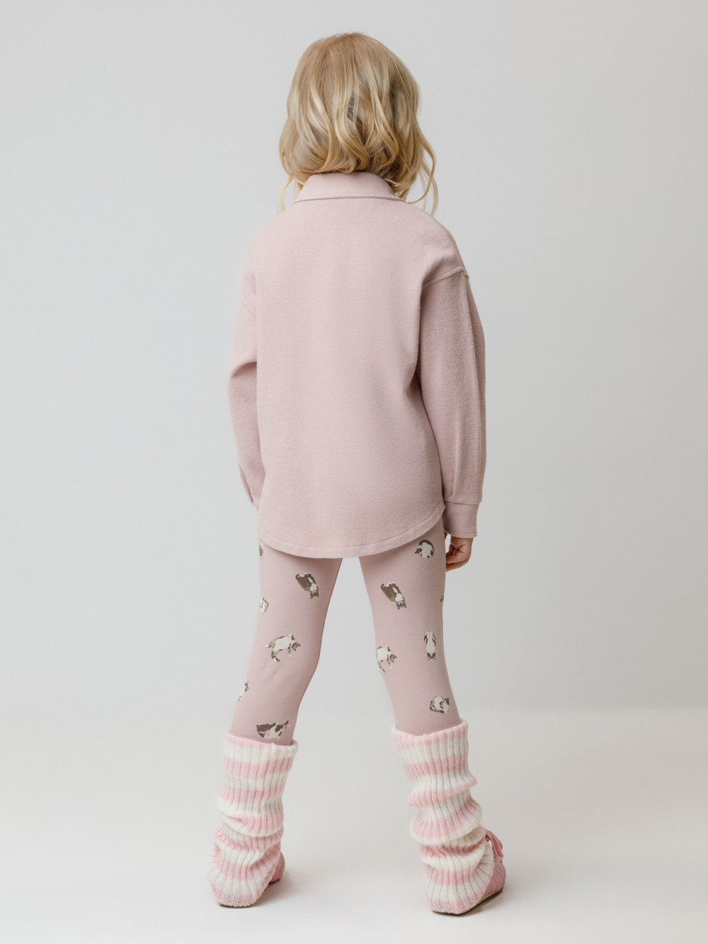 Лосины для девочки, артикул: КР 4074, цвет: розовый, фото 5